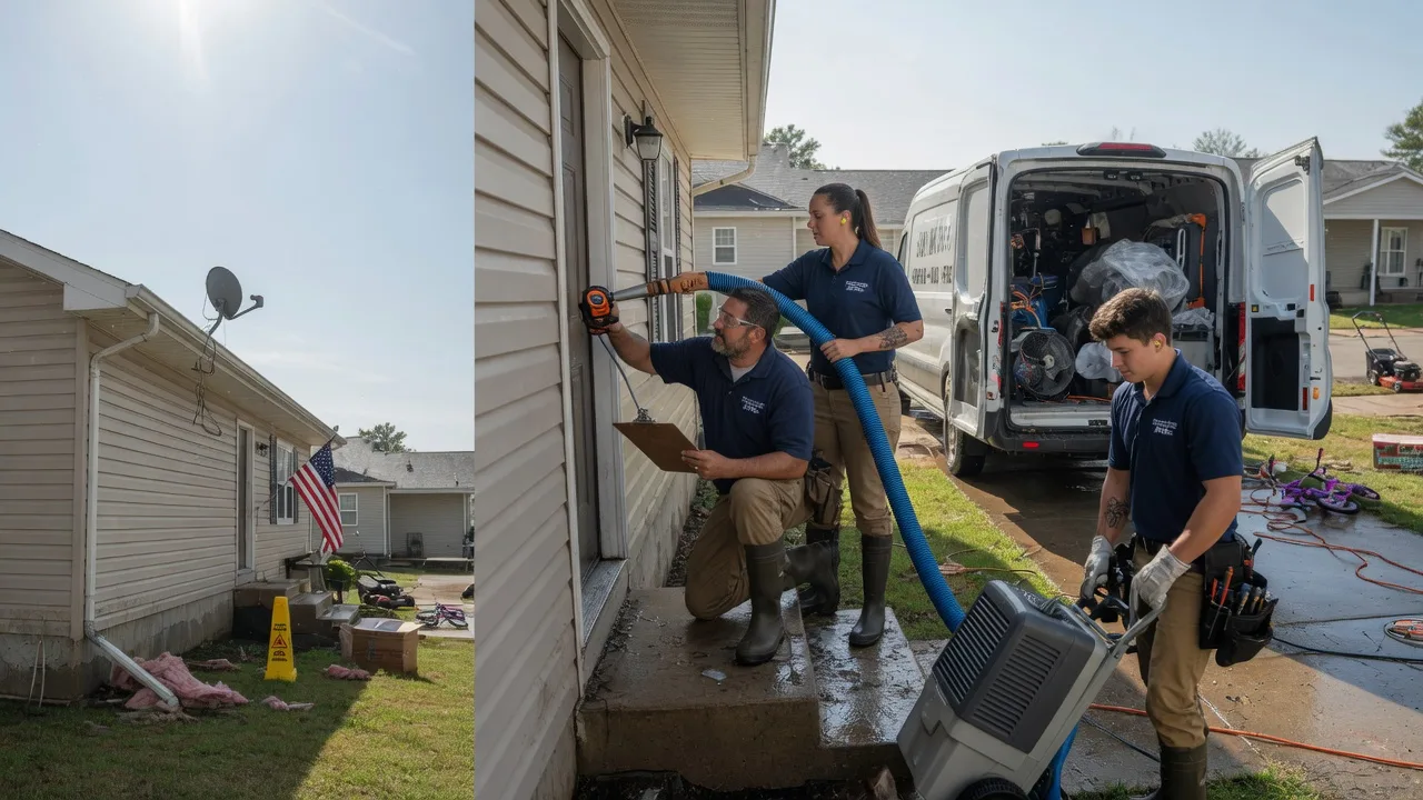 Ceiling Water Damage Restoration in Martins Ferry, OH near me
